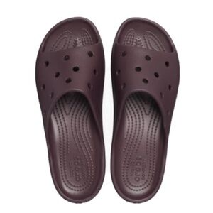 Crocs dark, cherry Platform Slide Sandals.NWT